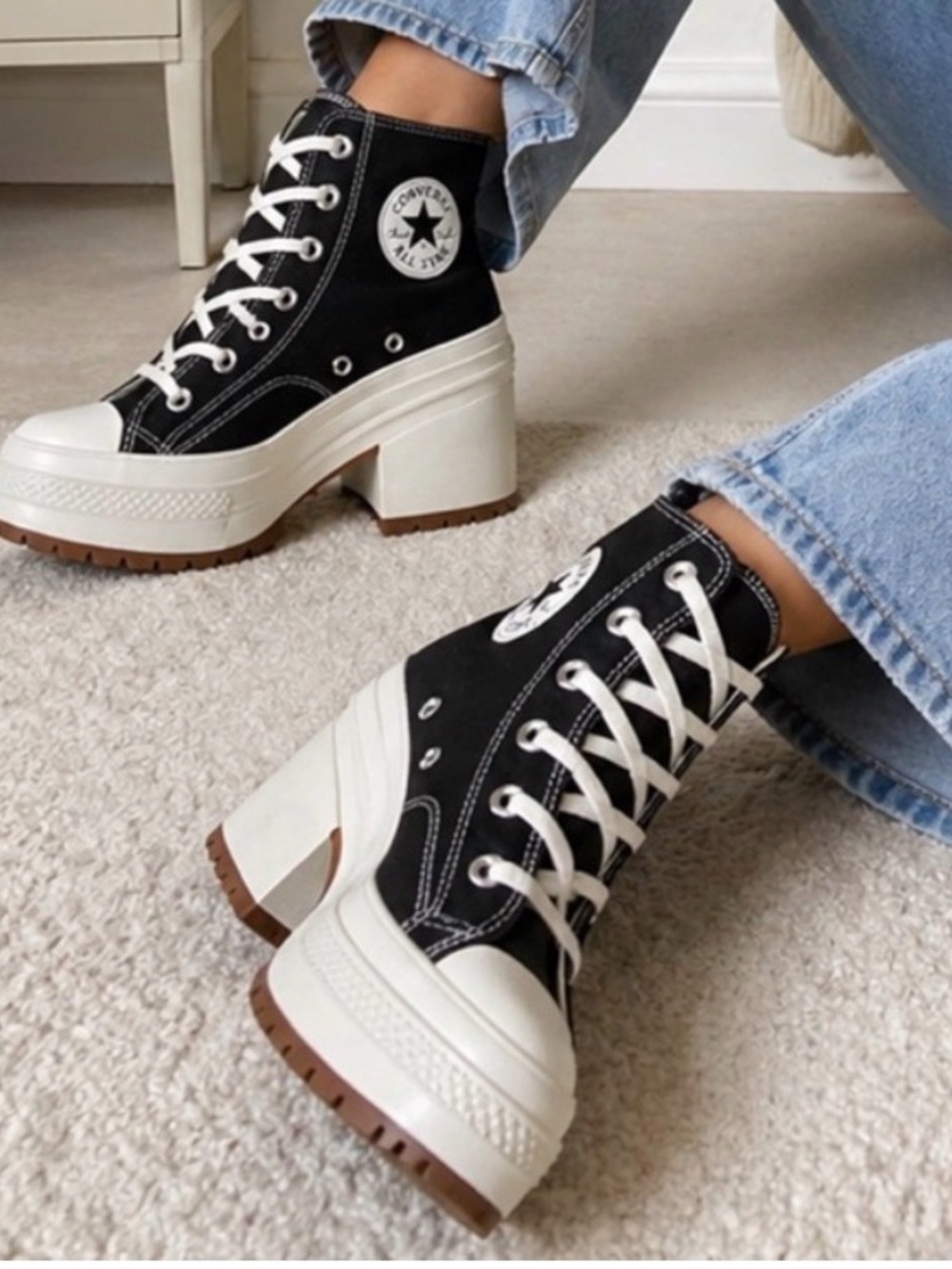 Converse Chuck Taylor Chuck 70 De Luxe Heel Lace Up Boots Black Women’s Size 11